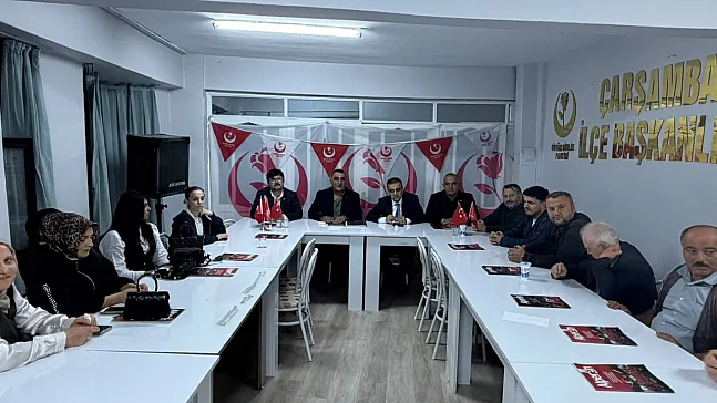 AK Parti heyetinden BBP Çarşamba İlçe Başkanlığına ziyaret