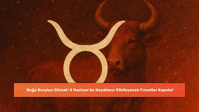 Boğa Burçları Dikkat: 4 Haziran'da Hayatınızı Etkileyecek Fırsatlar Kapıda!