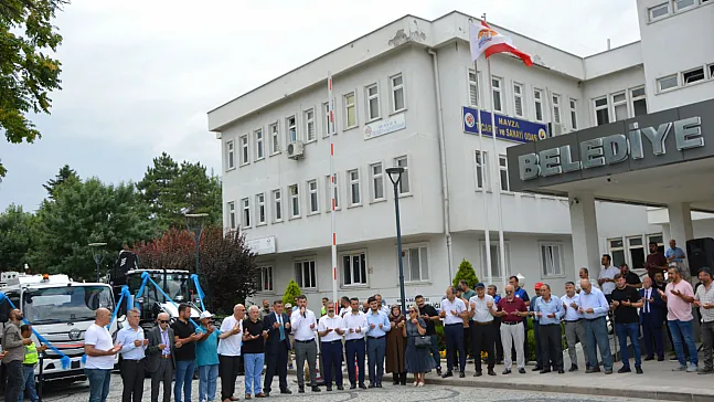 Havza'da hibe edilen yeni belediye araçları dualarla hizmete girdi