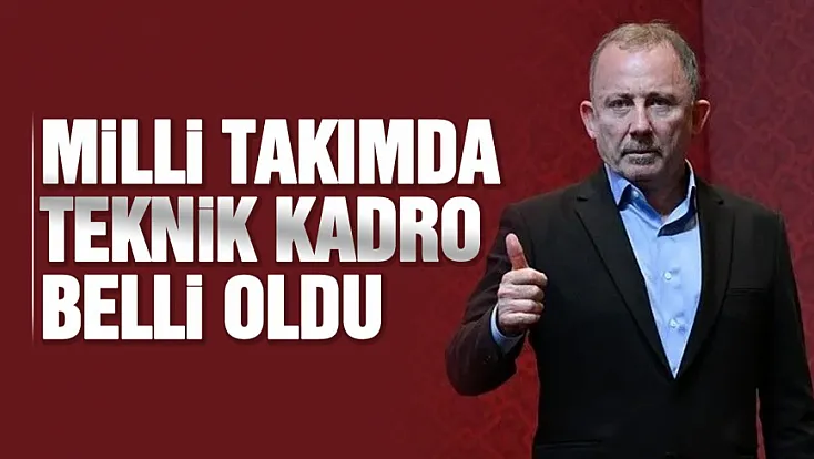 A Milli Takım'da Sergen Yalçın'ın teknik ekibi açıklandı