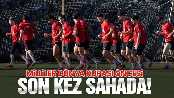 A Milli Takım Dünya Kupası öncesi son sınavına çıkıyor