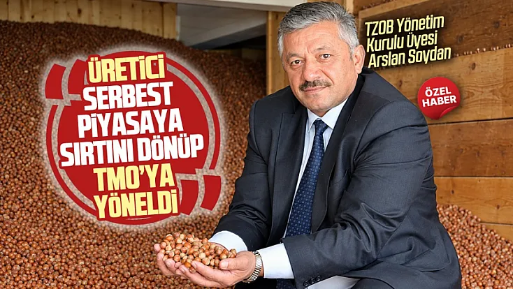 Arslan Soydan, ‘Fındık üreticisinin tercihi TMO oldu’