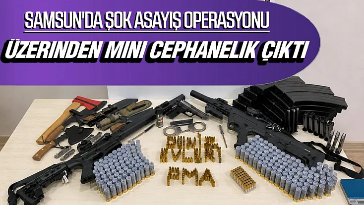 Atakum'da Cephanelik Gibi Baskın: Çok Sayıda Silah ve Mühimmat Ele Geçirildi