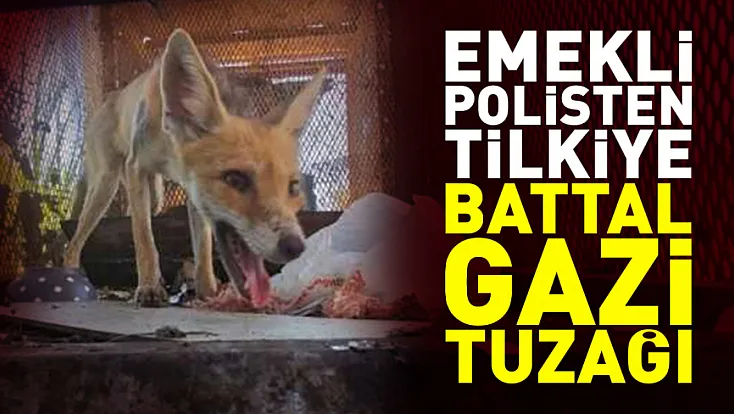 Battal Gazi’den ilham alarak tilkiyi canlı yakaladı