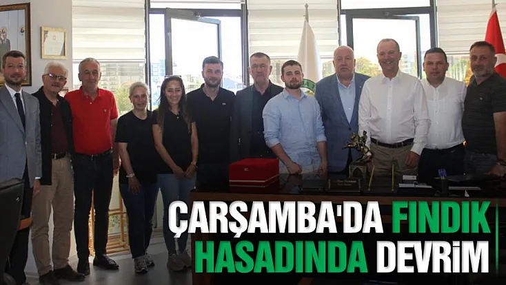 Çarşamba'da fındık hasadında yeni dönem: Modern tarım makinesi tanıtıldı