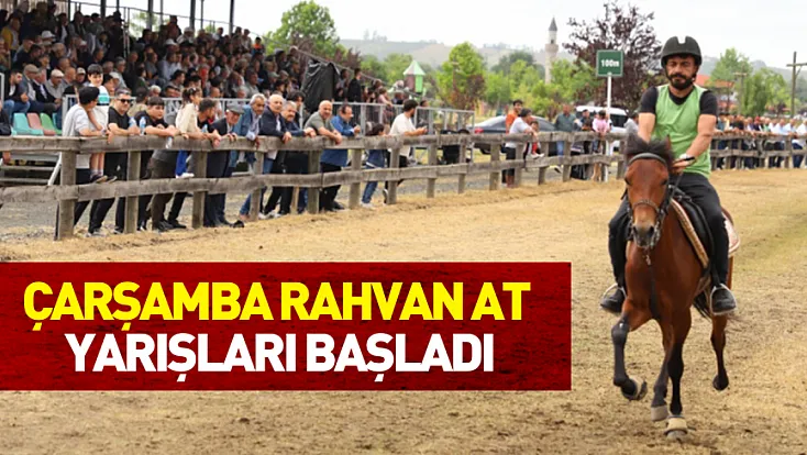 Çarşamba’da geleneksel rahvan at yarışları başladı