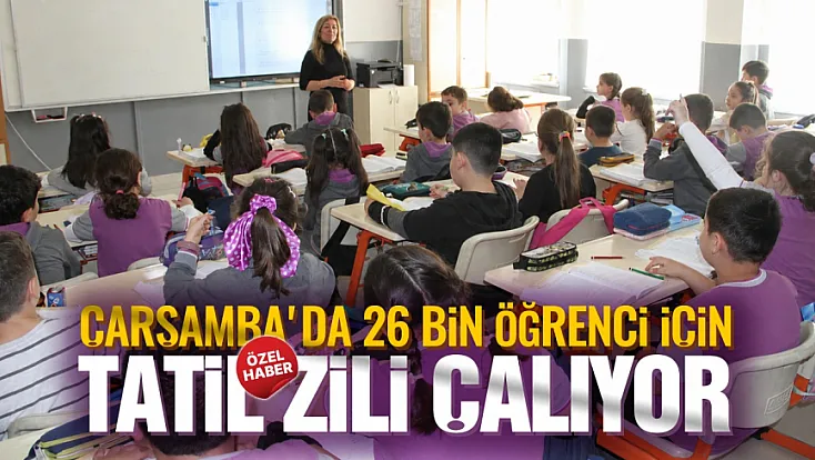 Çarşamba’da yaz tatili heyecanı başladı