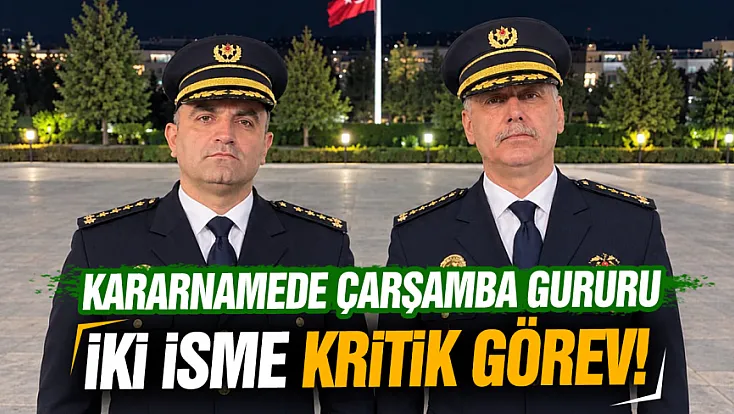 Çarşamba'lı emniyetçiler Varol ve Atay yeni kararname ile müdür oldu