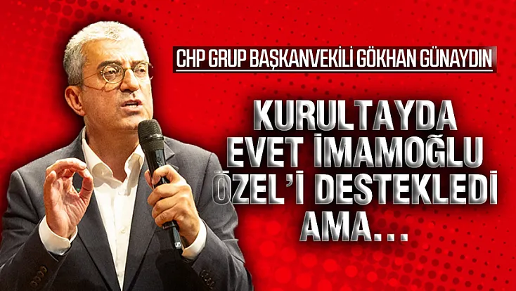 CHP Grup Başkanvekili Gökhan Günaydın Samsun’da konuştu