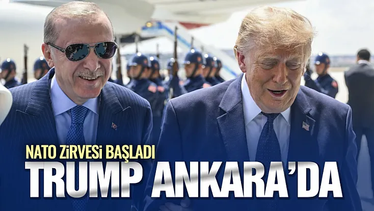 Cumhurbaşkanı Erdoğan, ABD Başkanı Trump'ı Ankara'da karşıladı