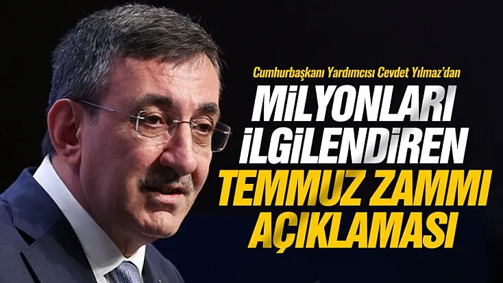 Cumhurbaşkanı Yardımcısı Yılmaz memur ve emekli zammını konuştu