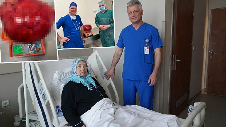 Görenler kilo aldı sandı, karnından 10,5 kiloluk dev kitle çıkarıldı
