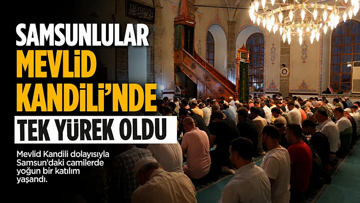 İlkadım Büyük Cami’de Mevlid kandili dualarla idrak edildi
