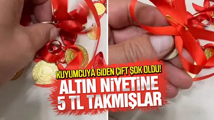 Kimsenin fark etmediği olay kuyumcuda ortaya çıktı