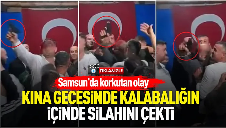 Kına gecesinde silahlı kutlama