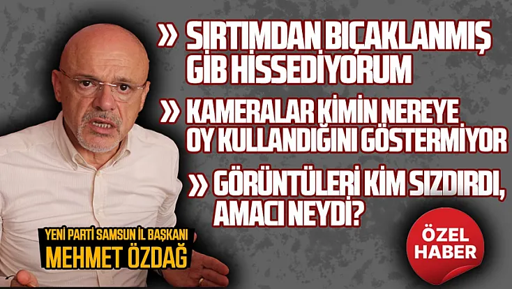 Mehmet Özdağ’dan kamera açıklaması