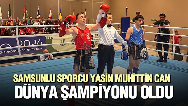 Milli sporcu Yasin Muhittin Can Brezilya'da dünya şampiyonu oldu