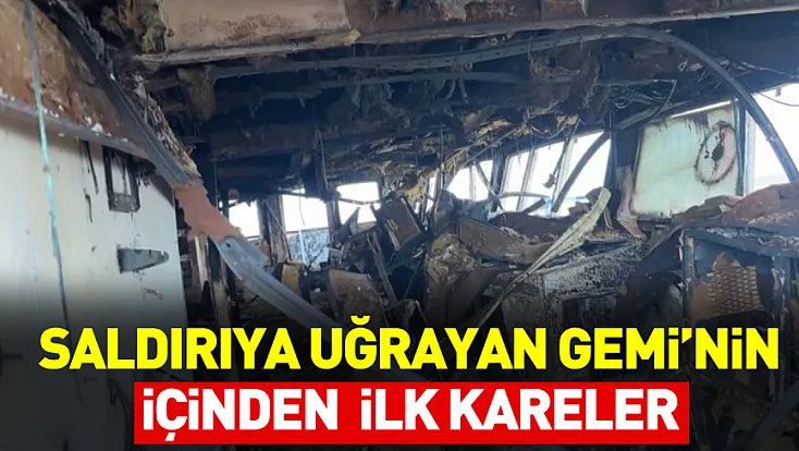 Novorossiysk Açıklarında Vurulan Nadezhda Gemisinin İçinden İlk Görüntüler