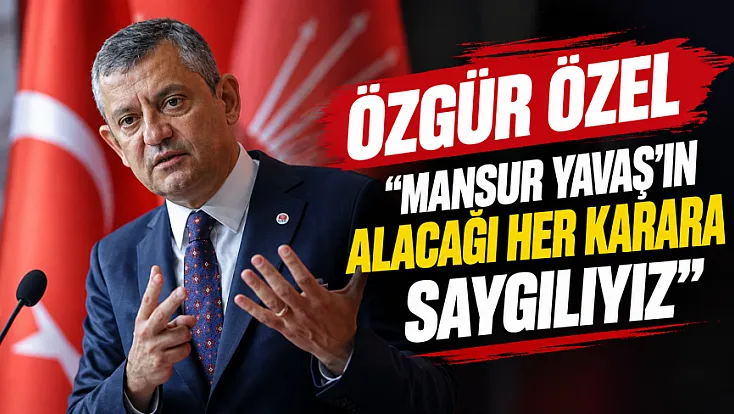 Özgür Özel'den Mansur Yavaş'ın istifa kararına ilişkin değerlendirme