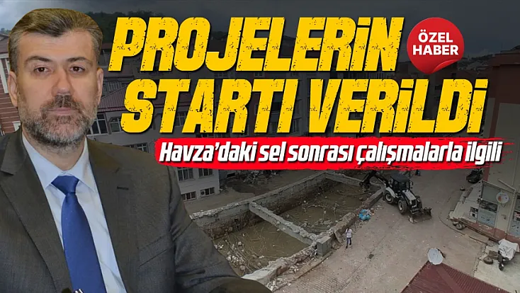 Recep Kemal Certel, ‘Havza’da sel önlemleri sürüyor’