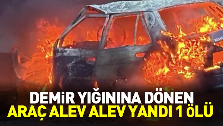 Refakatçi yolunda feci kaza, 1 ölü, 1 ağır yaralı