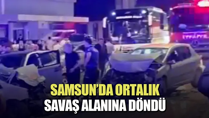 Samsun Atakum’da zincirleme kaza