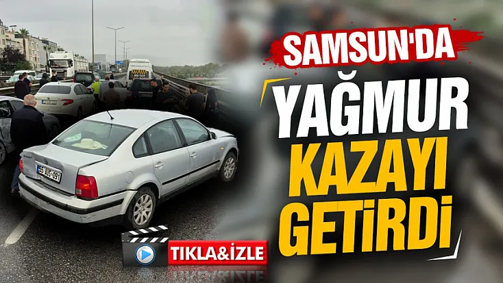 Samsun Canik’te trafik kazası