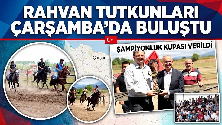 Samsun Çarşamba'da 63 at 7 kategoride kıyasıya yarıştı