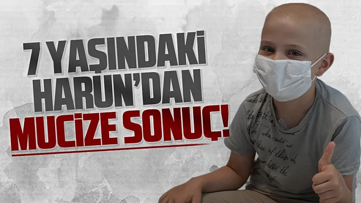 Samsun’da 7 Yaşındaki Harun’un karnındaki 30 santimlik tümör küçültüldü