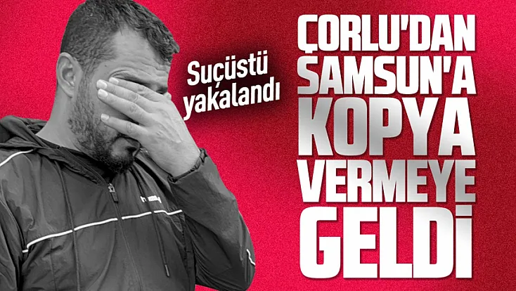 Samsun'da ehliyet sınavında kopya düzeneği yakalandı