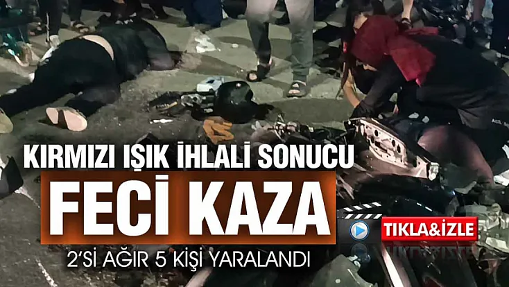 Samsun'da Feci Kaza 2'si Ağır 5 Yaralı