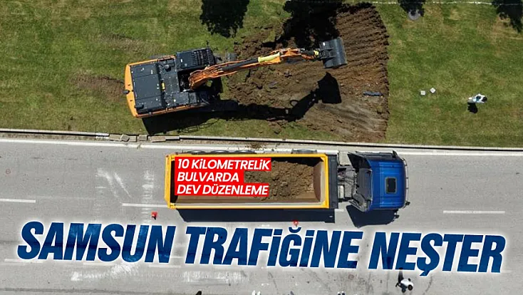 Samsun’da İsmet İnönü Bulvarı’nda ulaşım hamlesi