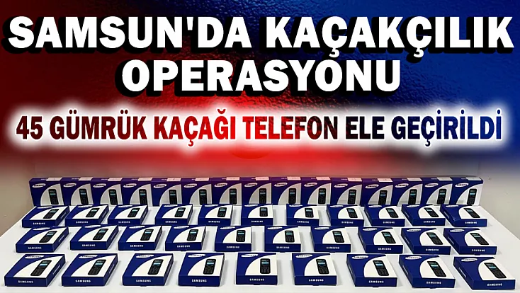 Samsun'da Kaçakçılık Operasyonu: 1 Şüpheli Gözaltında