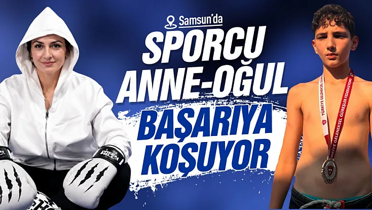 Samsun’da Milli Boksör anne oğlunu yetiştiriyor