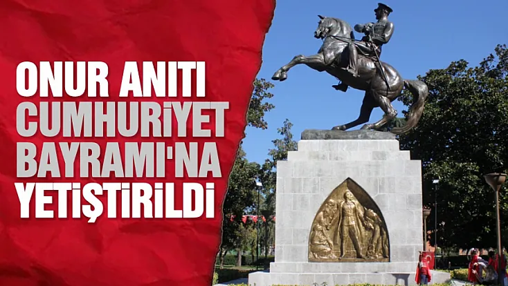 Samsun'da Onur Anıtı restorasyonu tamamlandı