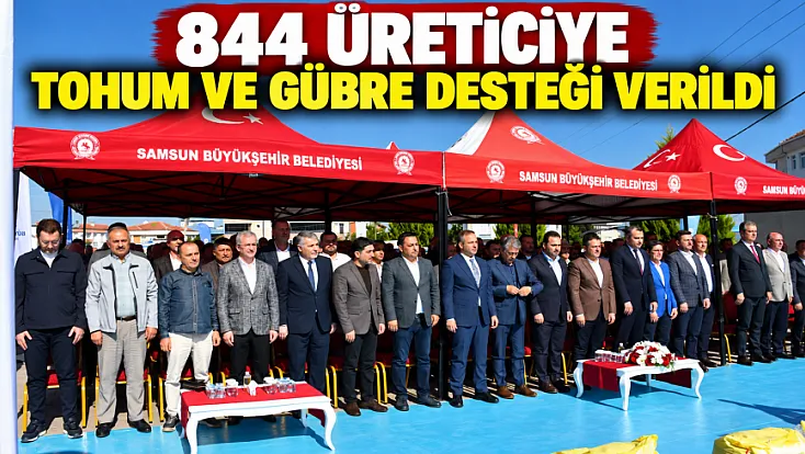 Samsun’da selden etkilenen 844 çiftçiye tohum ve gübre desteği