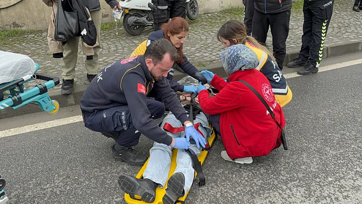 Samsun’da trafik kazası: Genç kadın yaralandı