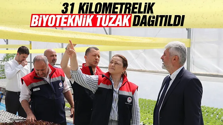 Samsun’da zararlı böcek mücadelesinde tuzaklama sistemi