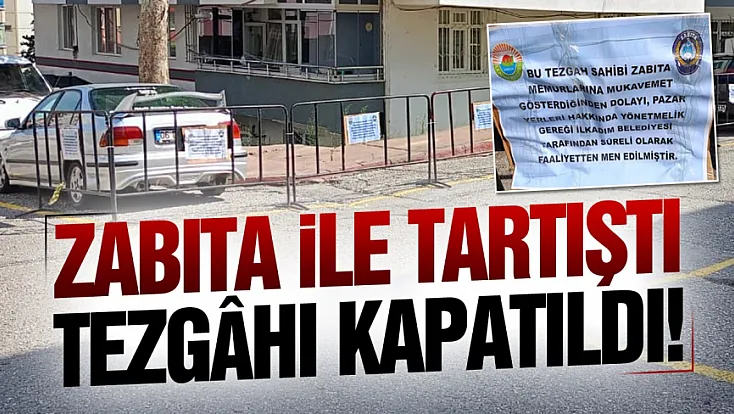 Samsun İlkadım’da pazarcının tezgâhı kapatıldı