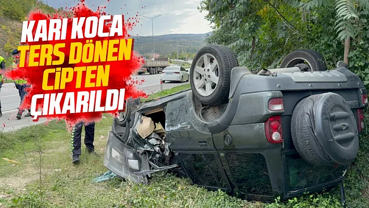 Samsun Kavak'ta cip takla attı