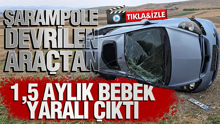 Samsun Vezirköprü'de otomobil şarampole devrildi 3 kişi yaralandı