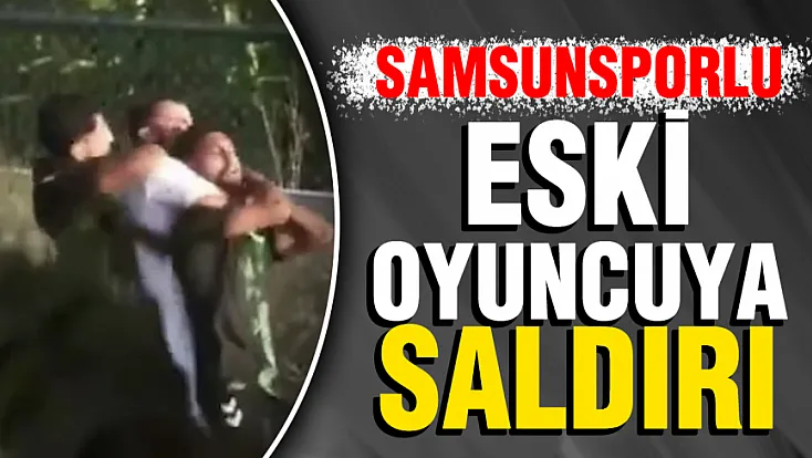 Samsunsporlu eski oyuncu Muhammed Ali Özbaskıcı'ya sahada çirkin saldırı