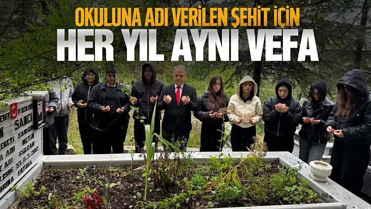 Şehit Ersan Sancı, şehadet yıl dönümünde kabri başında anıldı