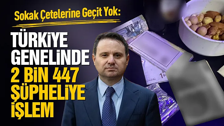 Sokak çetelerine karşı Türkiye genelinde operasyon: 2 bin 447 şüpheli hakkında işlem