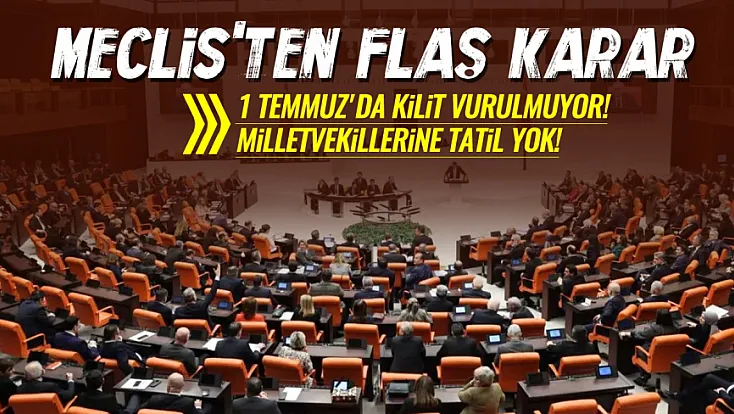 TBMM tatili ertelendi! Meclis 1 Temmuz'dan sonra da çalışacak