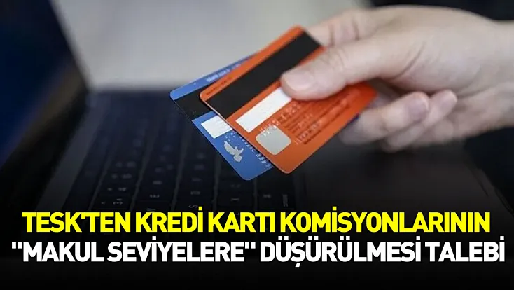 TESK'ten kredi kartı komisyonlarının düşürülmesi çağrısı