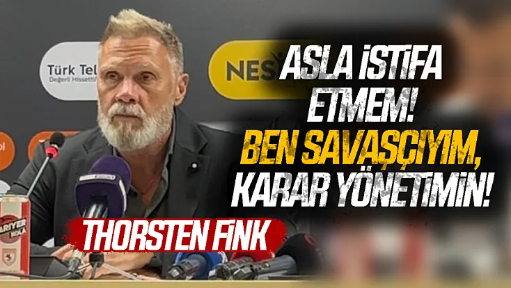 Thorsten Fink'ten Trabzonspor maçı sonrası istifa ve gelecek mesajı
