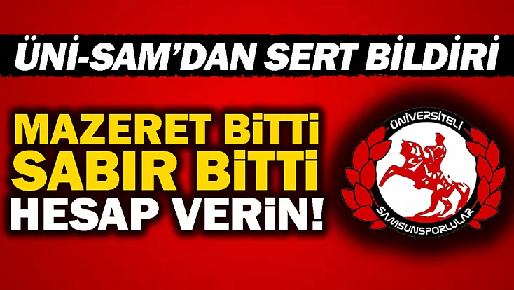 ÜNİ-SAM'dan Samsunspor yönetiminden sert uyarı