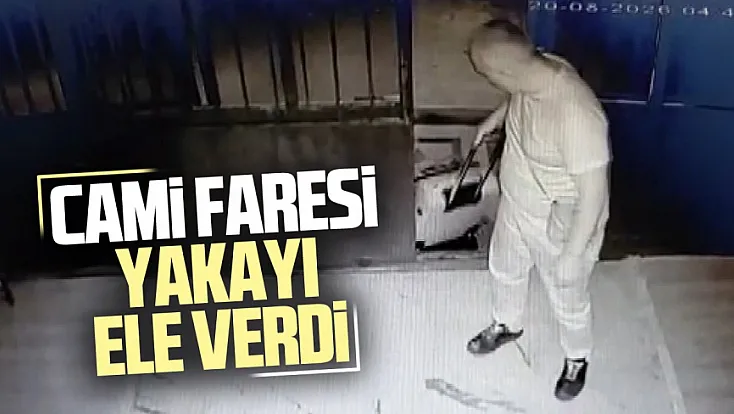 Valizli ayakkabı hırsızı imamların takibinden kaçamadı