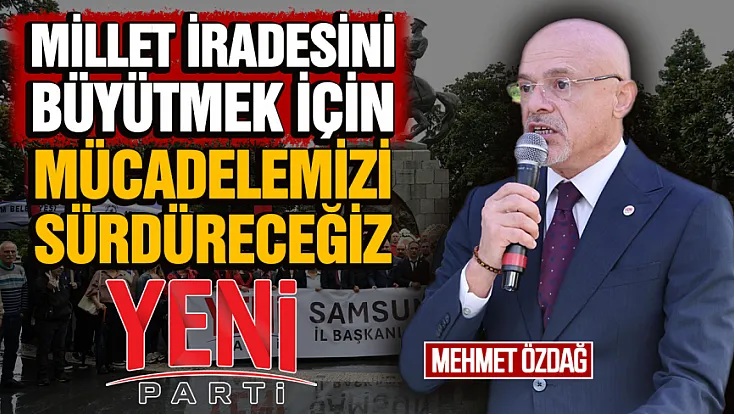 Yeni Parti Samsun, Onur Anıtı'na çelenk bıraktı